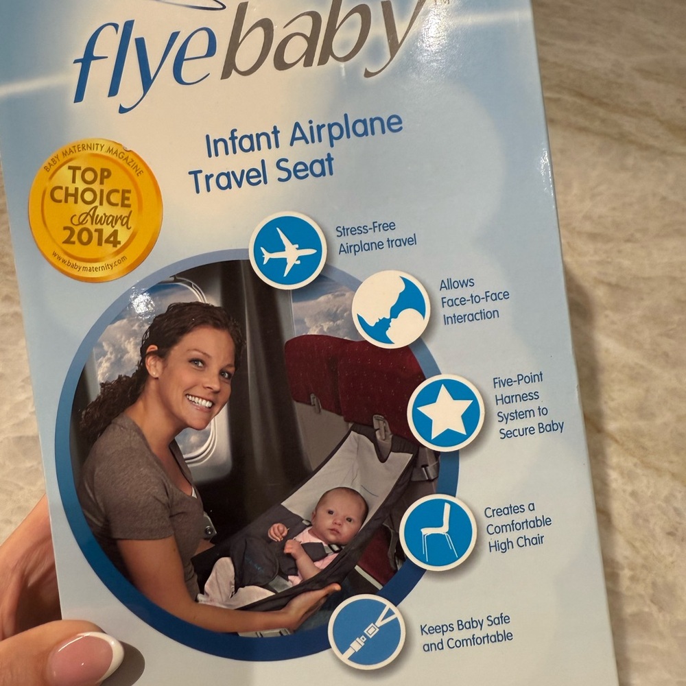 Infant Airplane Travel Seat - Blue and White